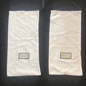 Gucci Cream Dust Bags Set